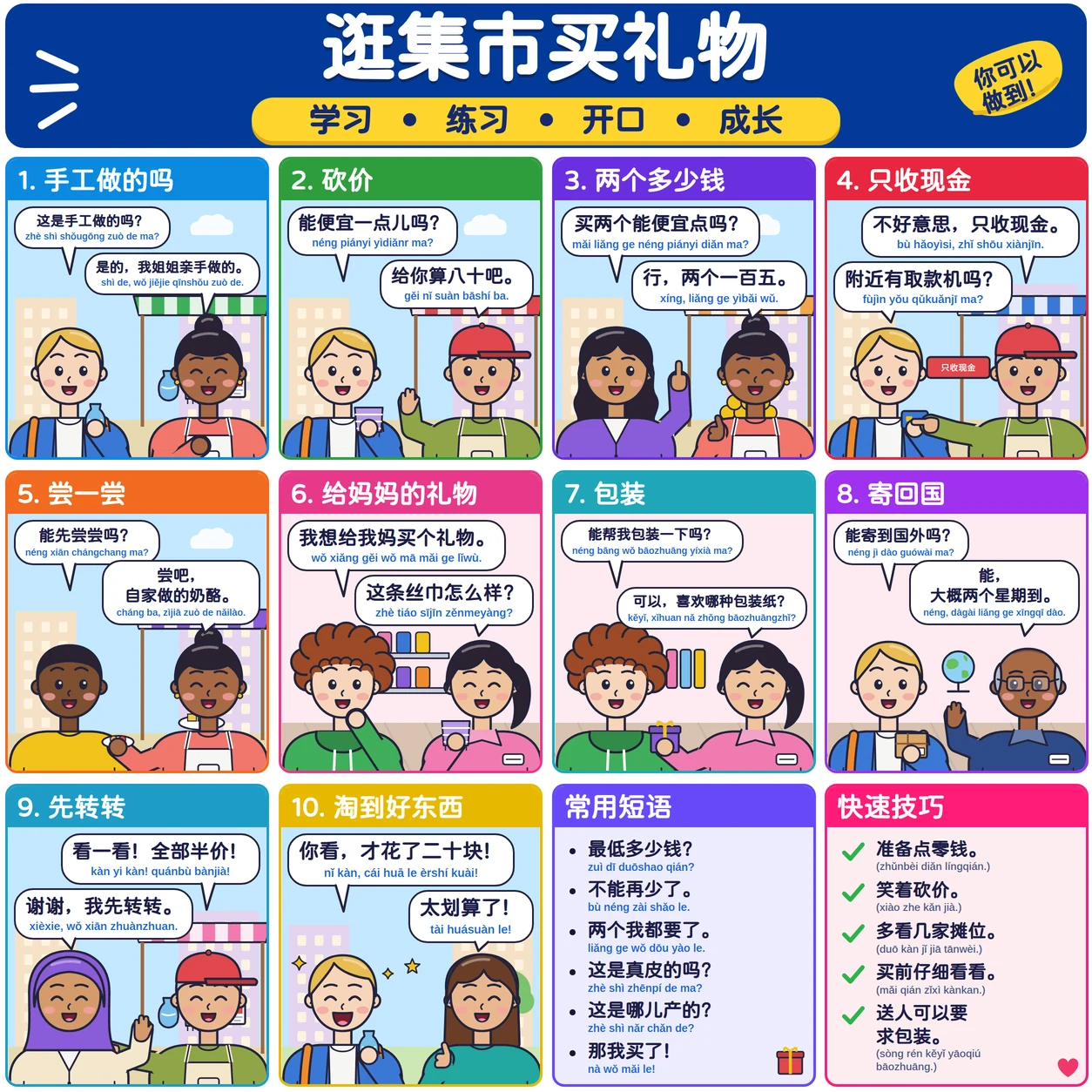 逛集市买礼物