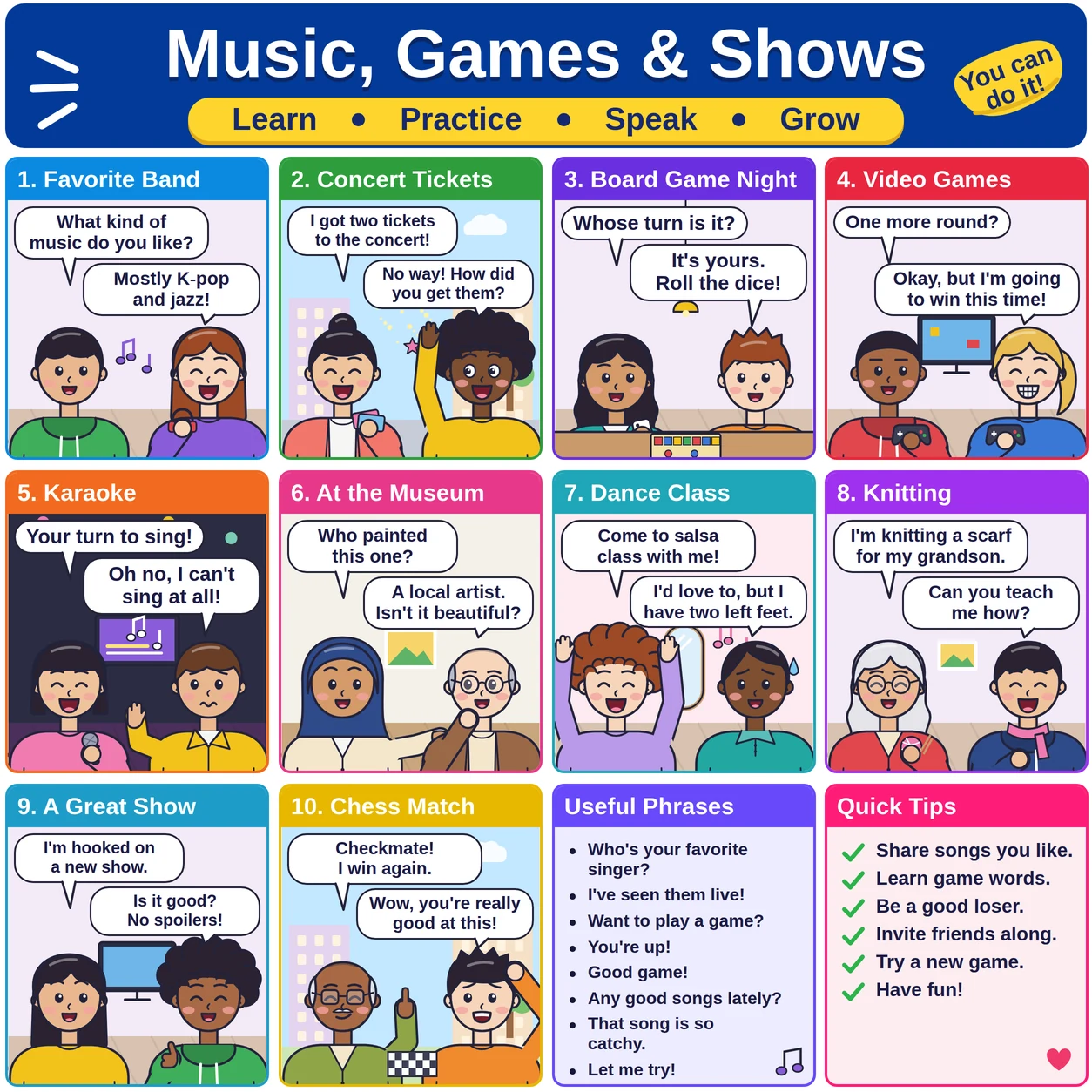 Music, Games & Shows
